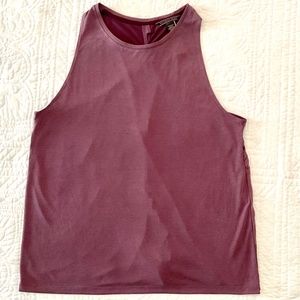 VICTORIA’S SECRET Racer Back Tank Tie Back Tank Mauve Large New